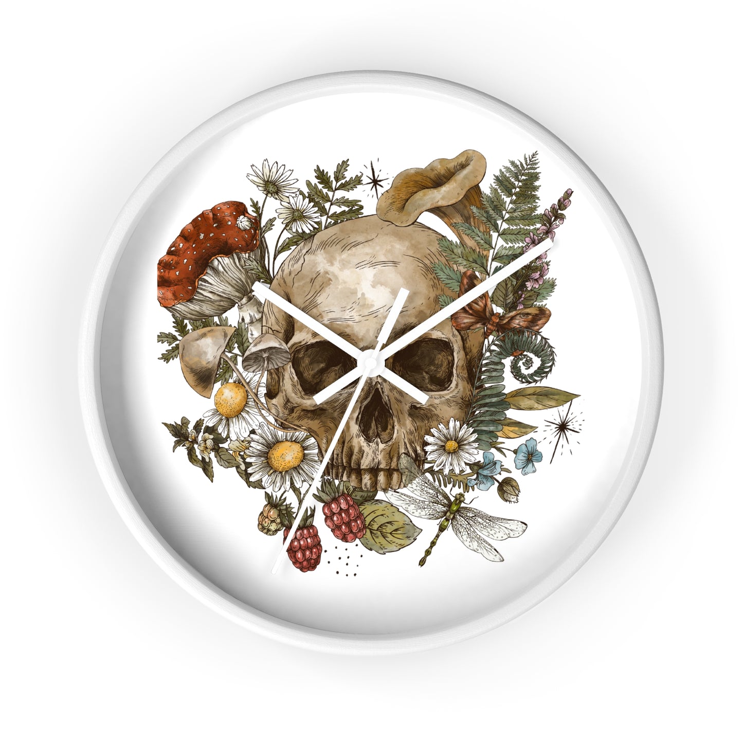 Bohemian Skull Wall Clock