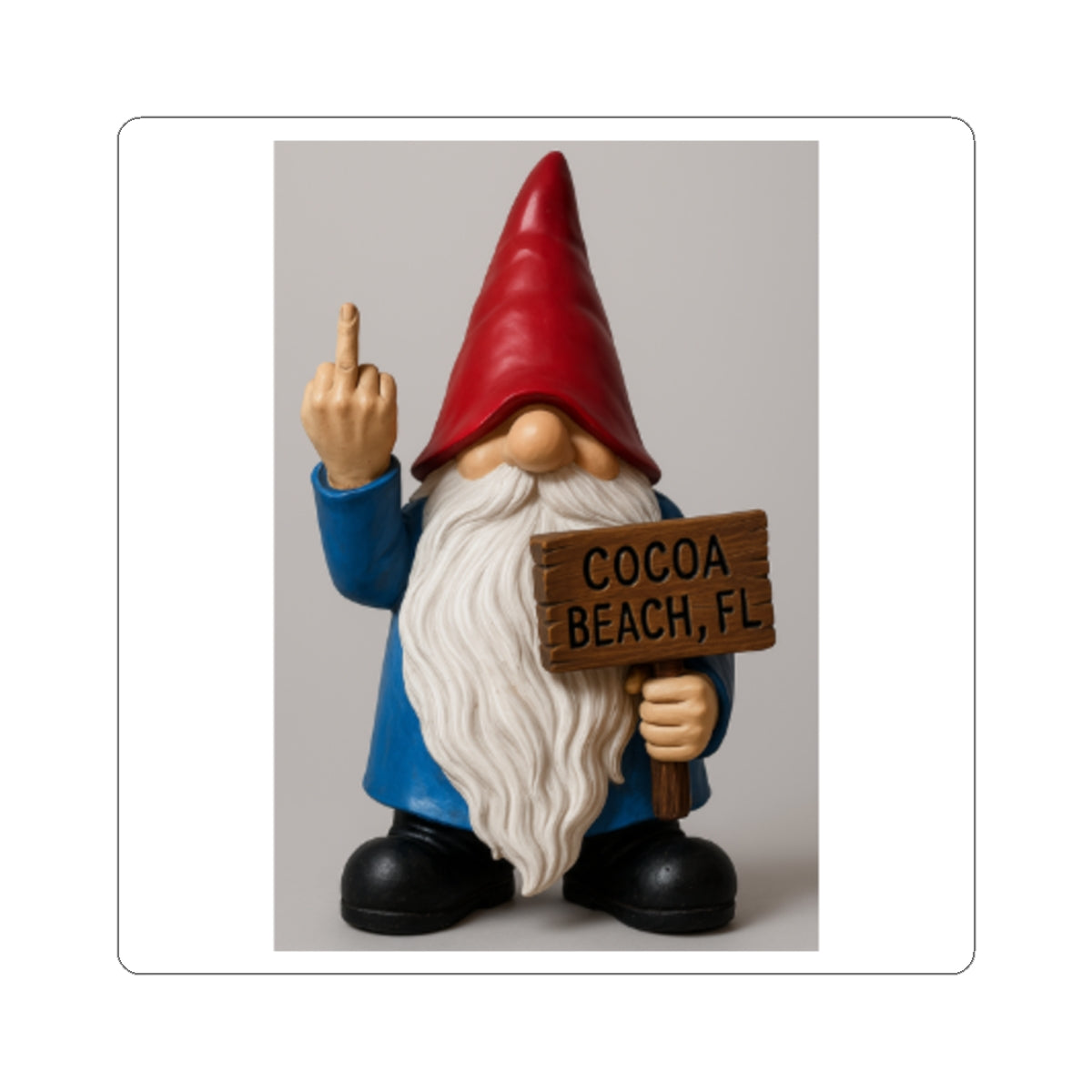 No Fucks To Give Gnome Sticker