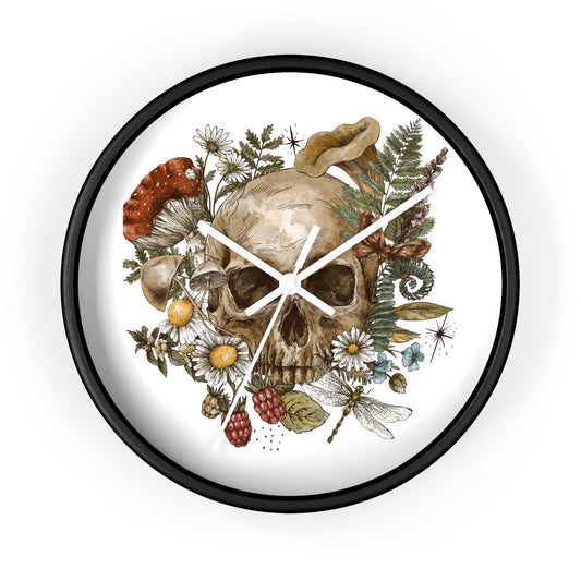 Bohemian Skull Wall Clock