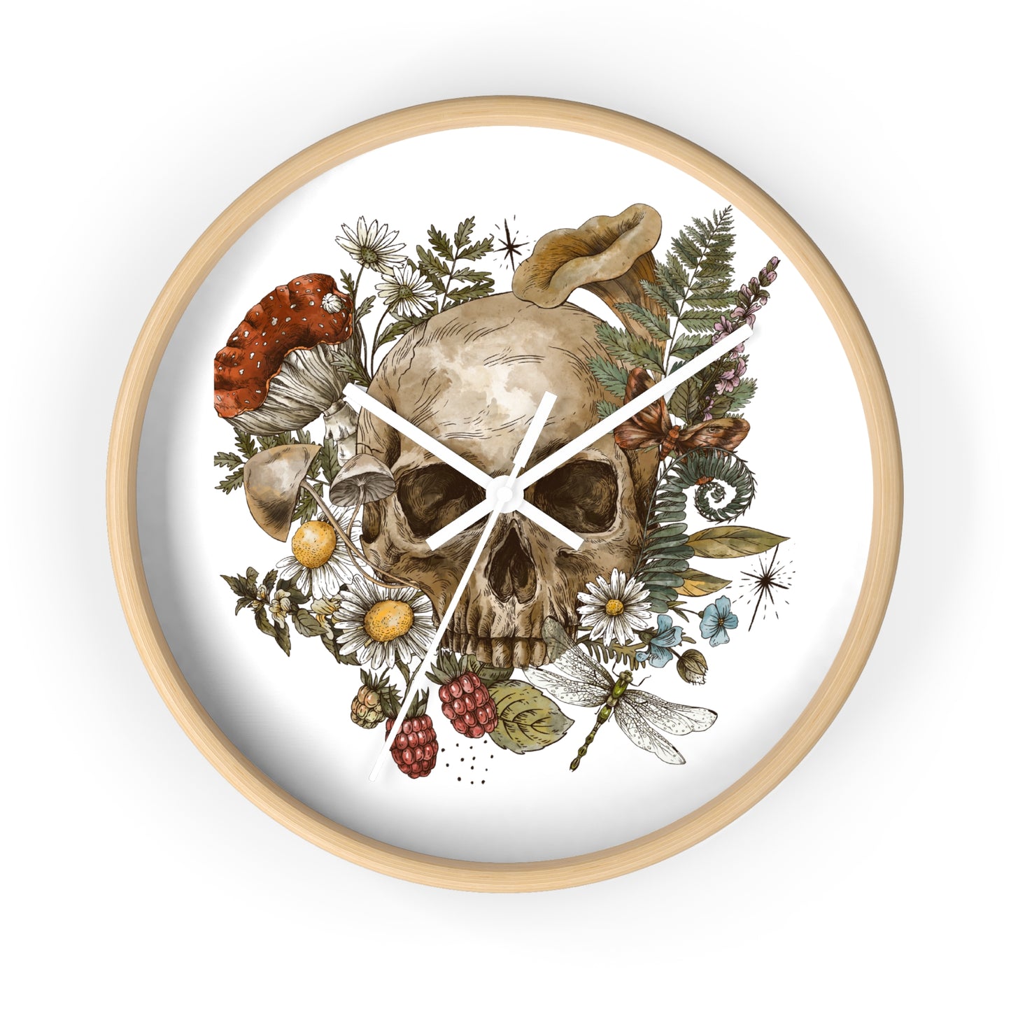 Bohemian Skull Wall Clock