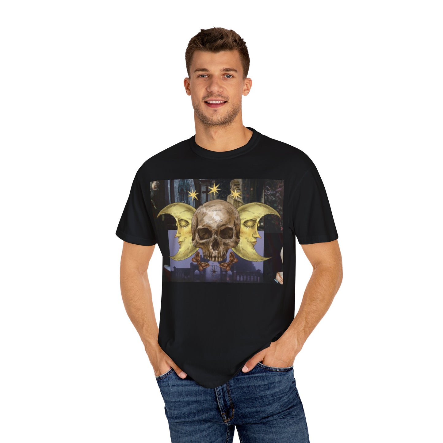 Skull Floral Sport T-shirt | Unisex Athletic Tee Outdoor Activity Top