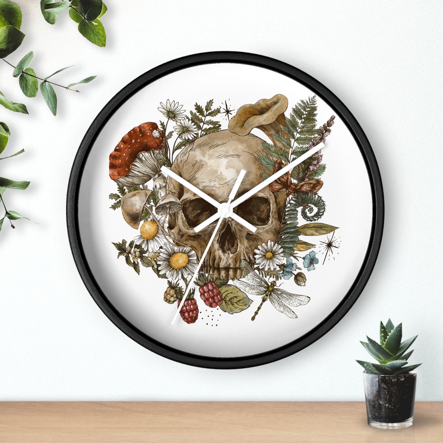 Bohemian Skull Wall Clock