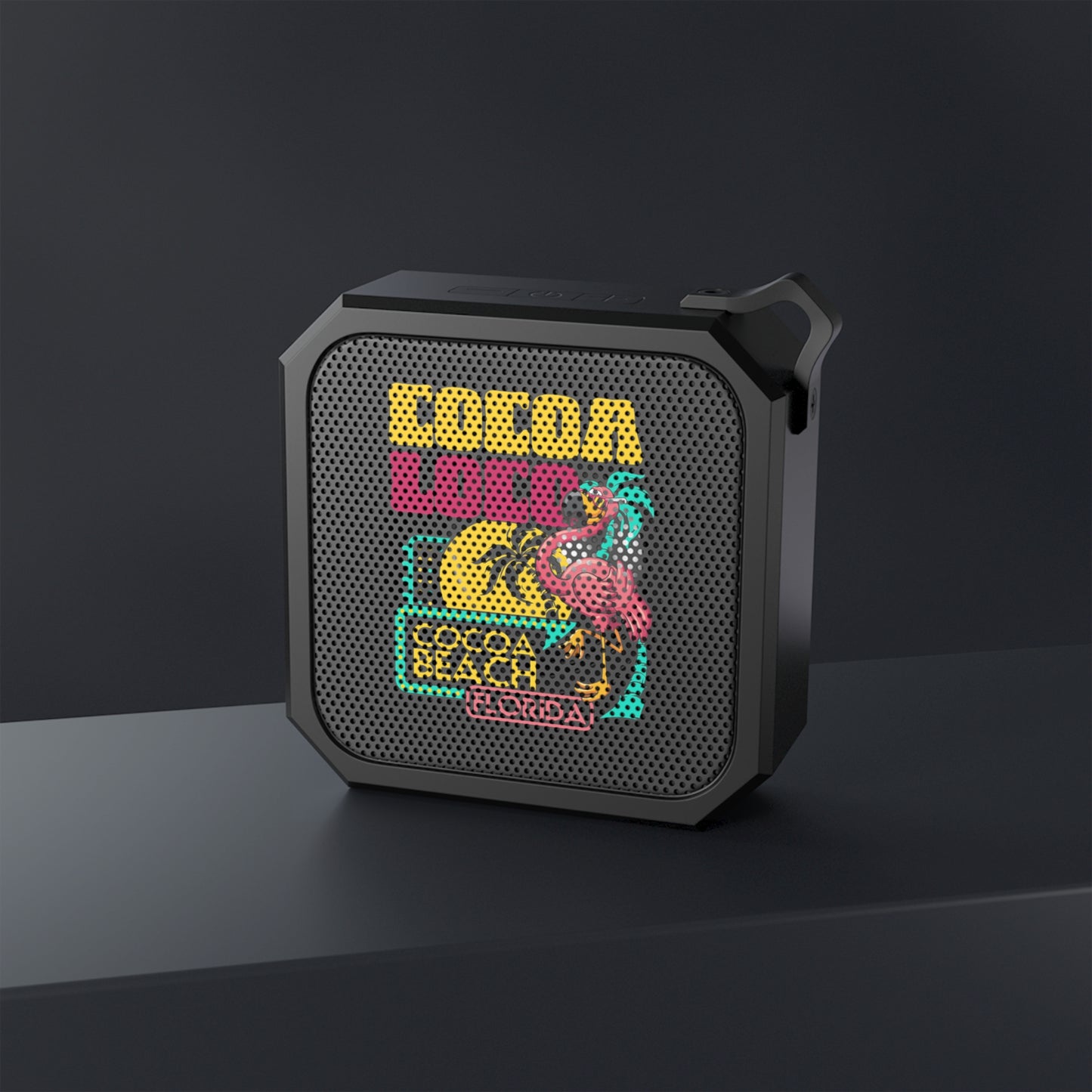 Bluetooth Outdoor Speaker - Cocoa Beach Vibes, Portable Music Player, Summer Party Accessory, Gift for Travelers, Beach Lovers