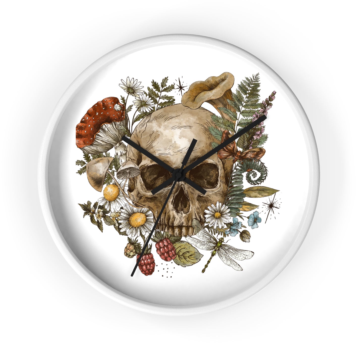 Bohemian Skull Wall Clock