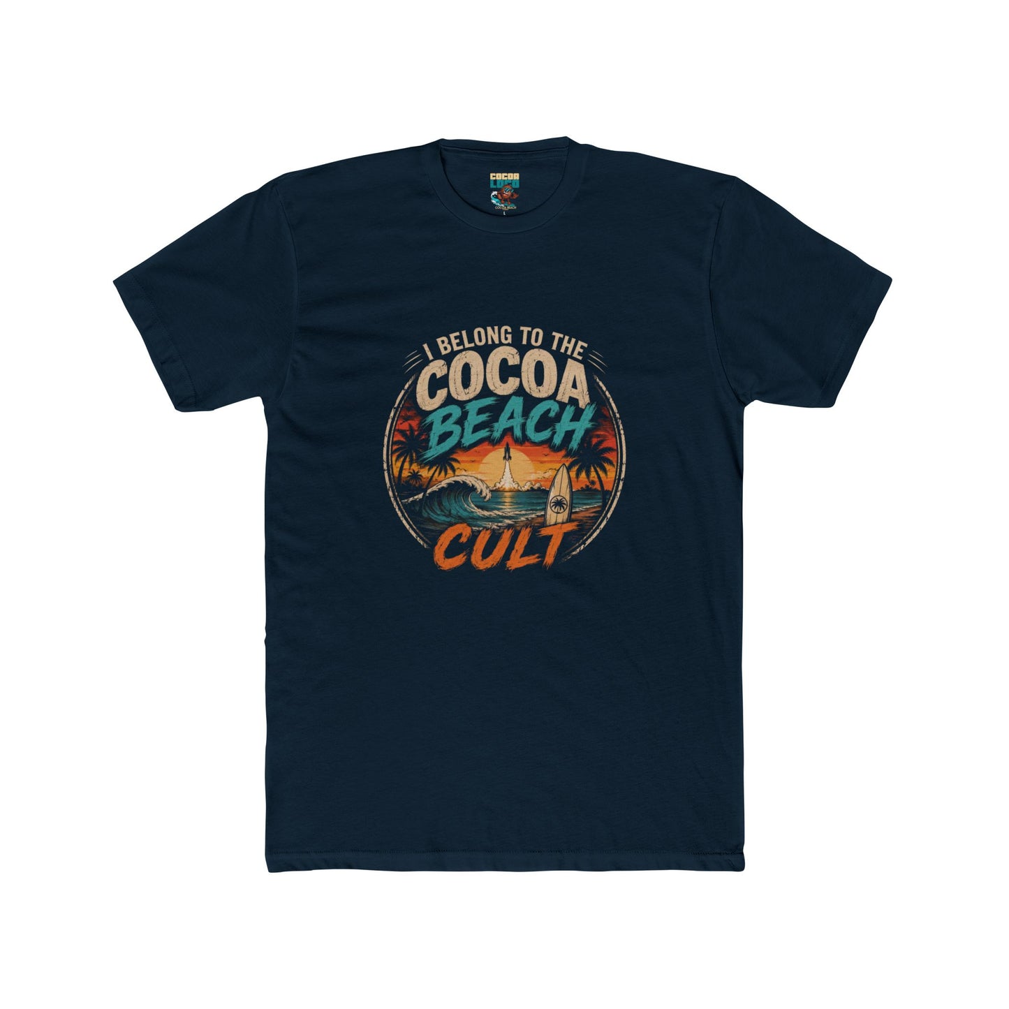Cocoa Beach Cult Graphic Tee — Vintage Surf Sunset T-Shirt