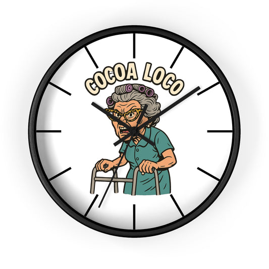 🕒 Funny Grandma Wall Clock – Cocoa Loco Style
