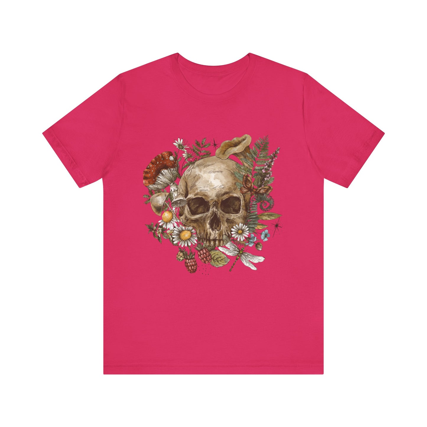 💀 Vintage Skull & Blooms Unisex Tee – By Cocoa Loco 32931
