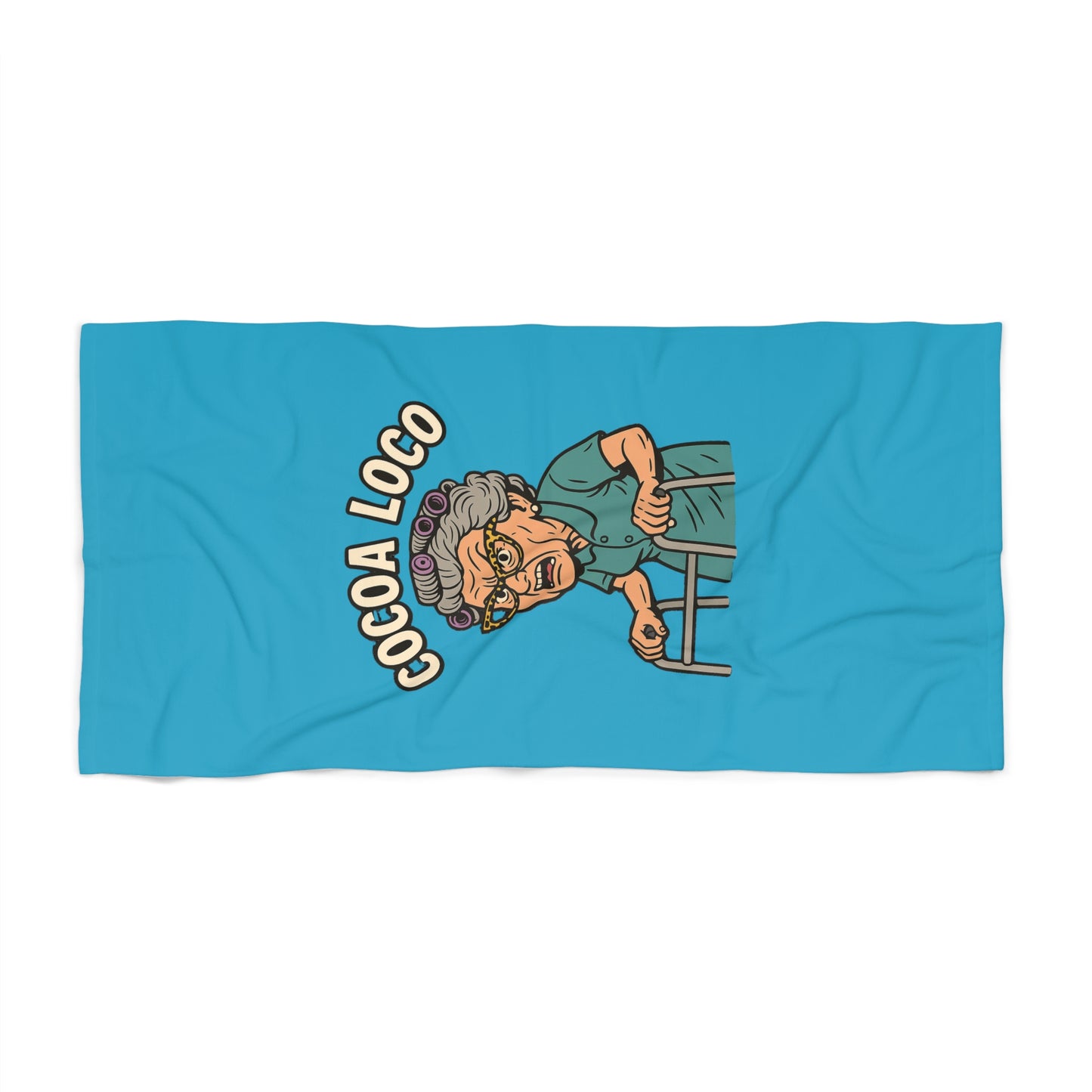 Copy of  Colorful Cocoa Loco Beach Towel- Cocoa Loco Flamingo