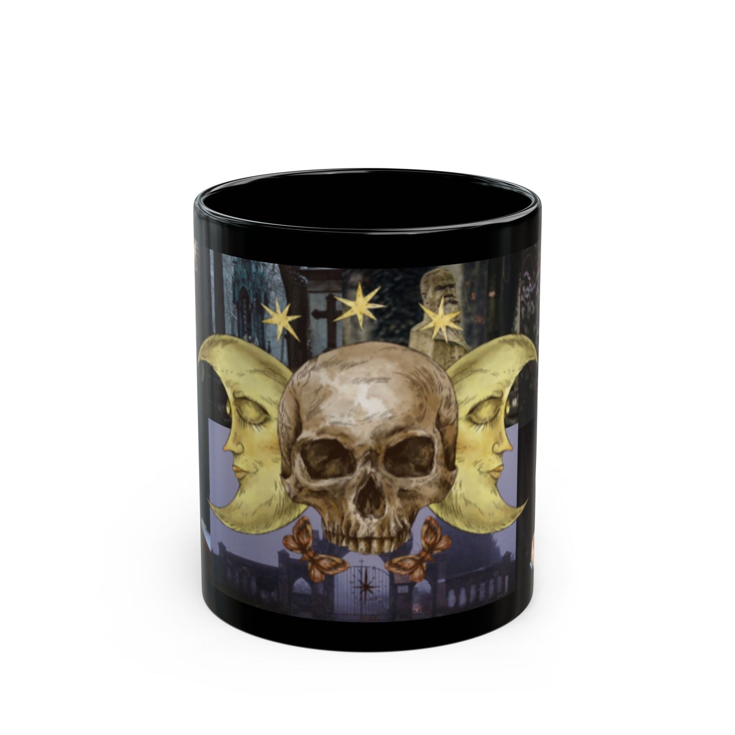 Cocoa Loco Mystical Skull Mug, Dark Aesthetic Coffee Cup