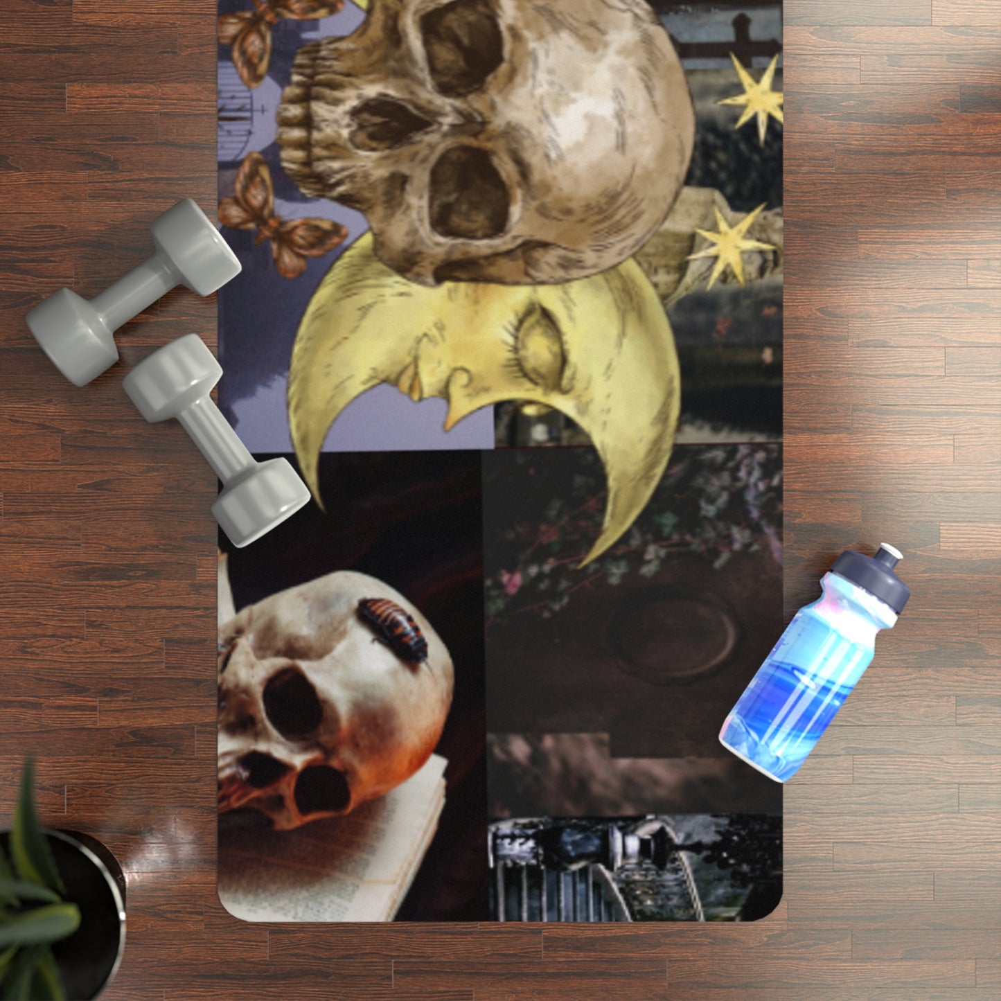 Gothic Skull Yoga Mat