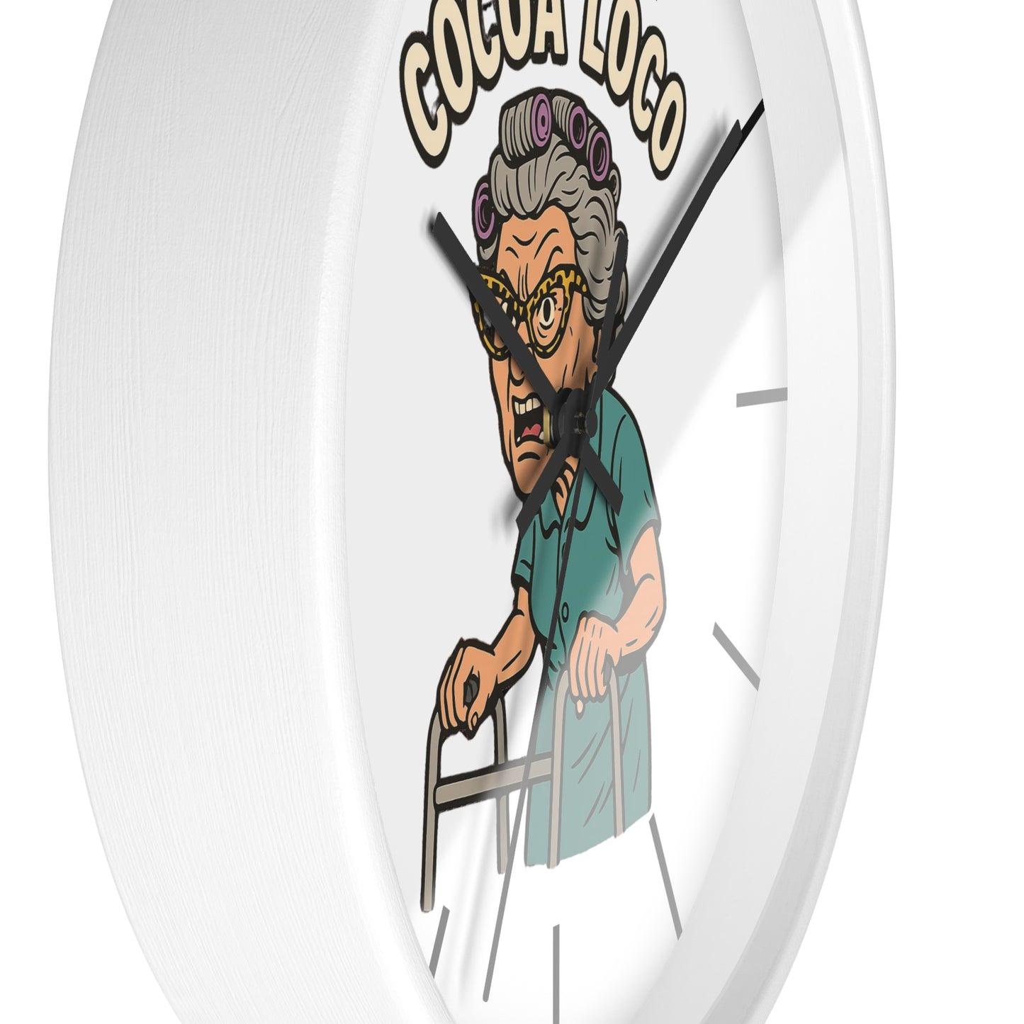 🕒 Funny Grandma Wall Clock – Cocoa Loco Style