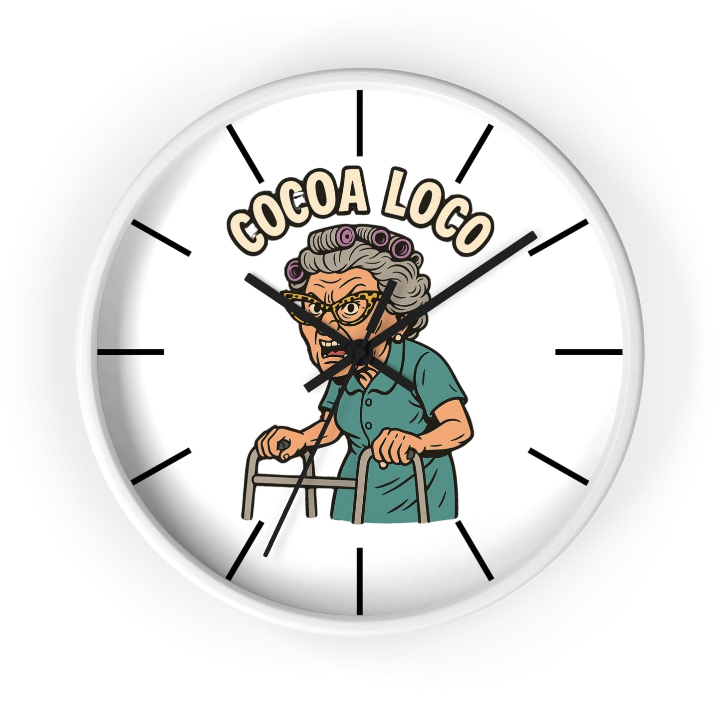 🕒 Funny Grandma Wall Clock – Cocoa Loco Style