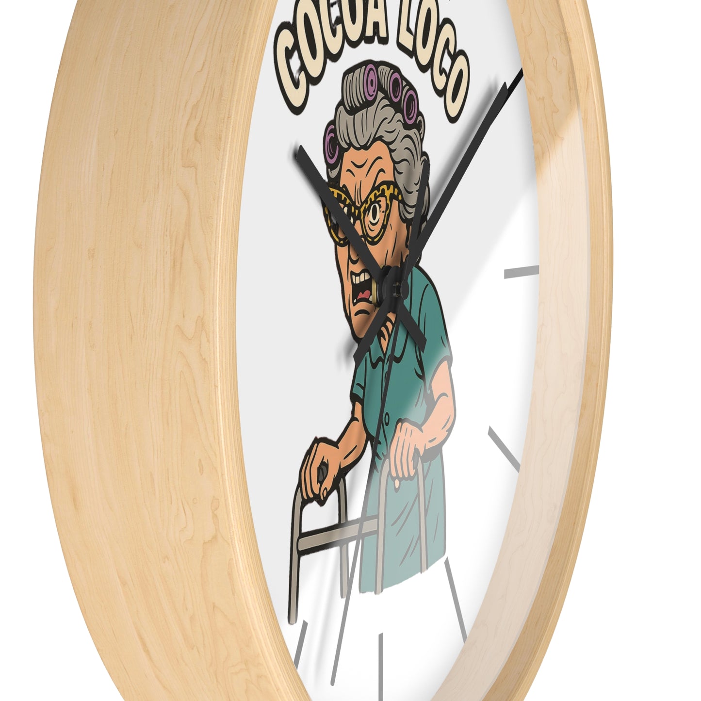 🕒 Funny Grandma Wall Clock – Cocoa Loco Style