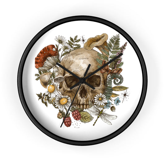 Bohemian Skull Wall Clock