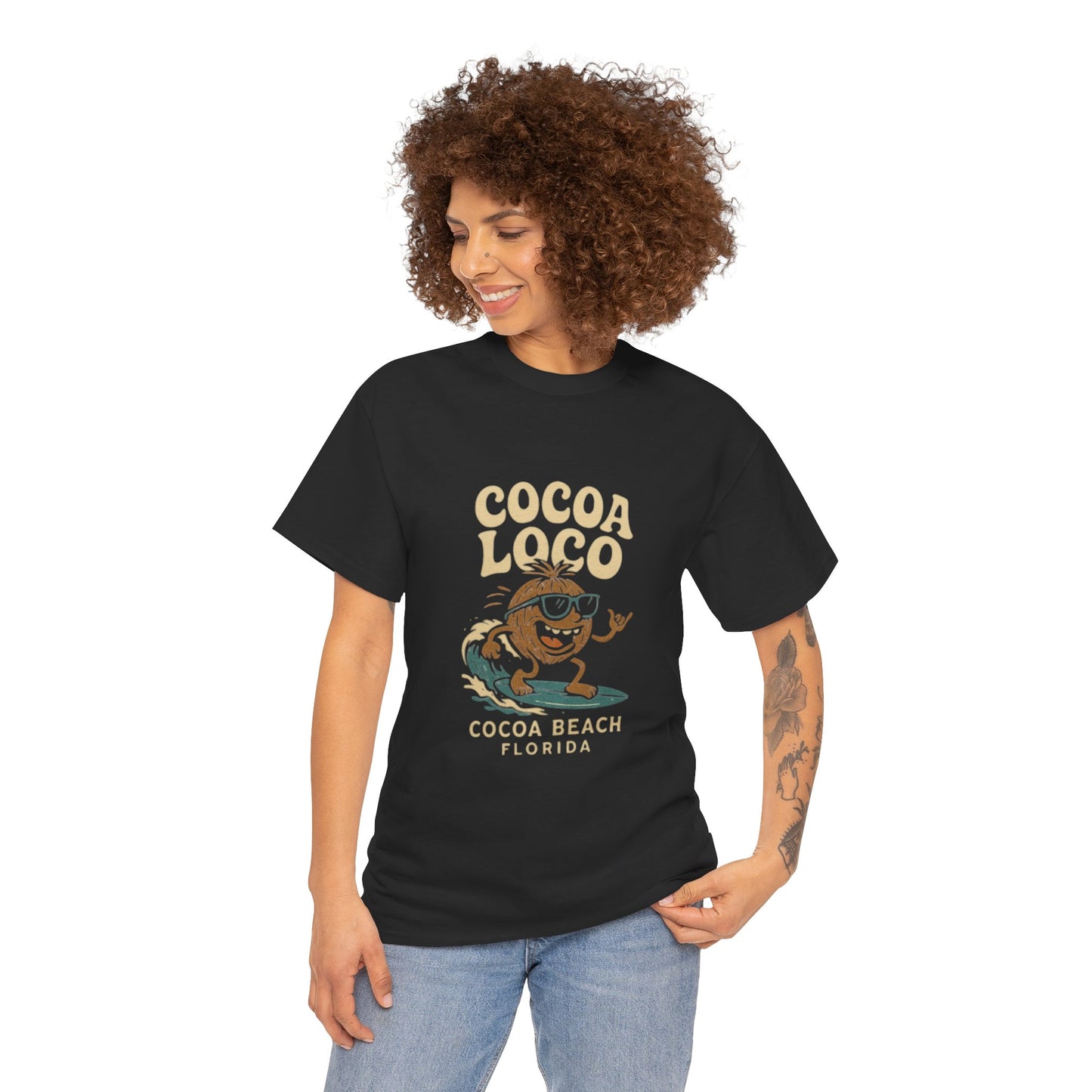 Cocoa Loco Surf Cartoon T-Shirt