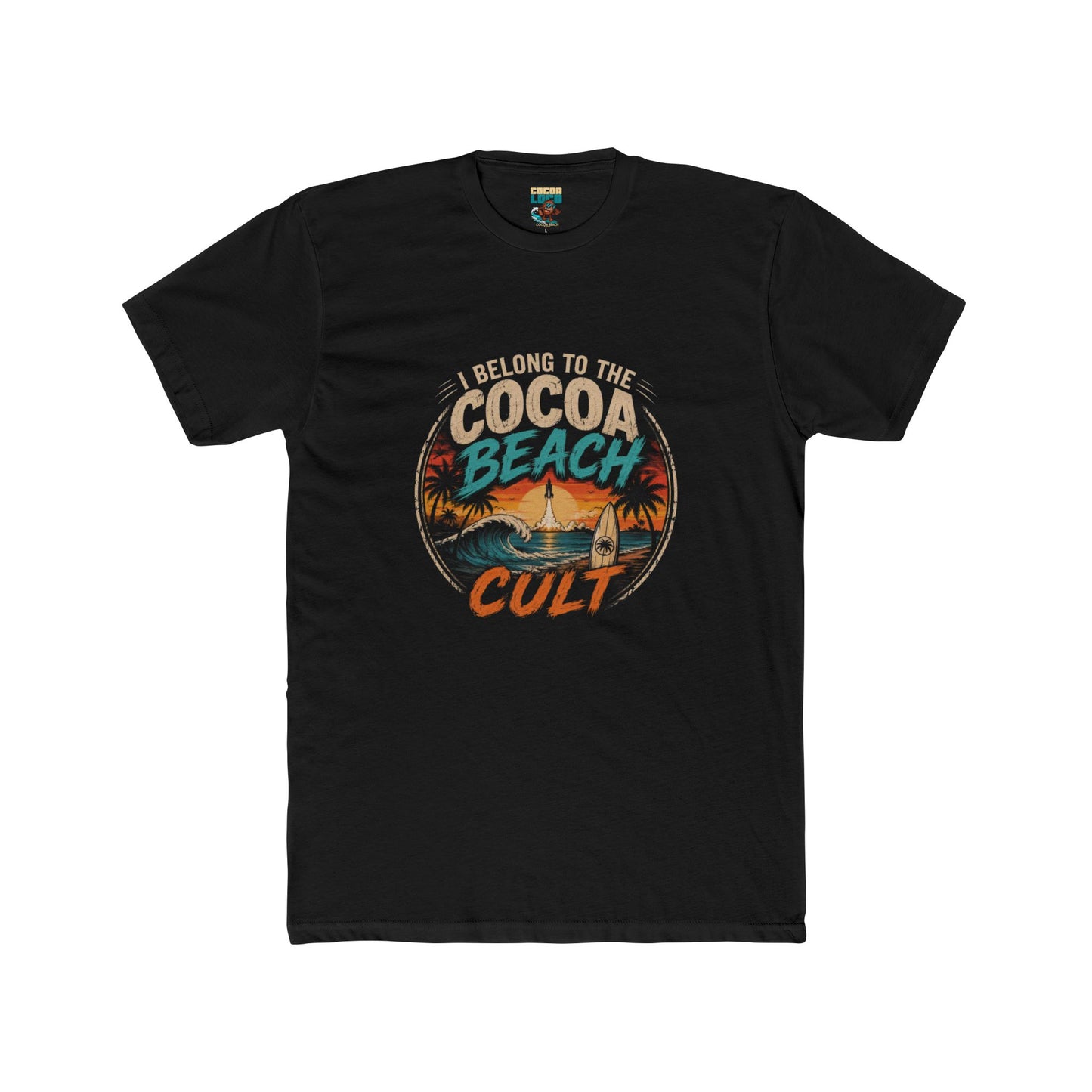Cocoa Beach Cult Graphic Tee — Vintage Surf Sunset T-Shirt