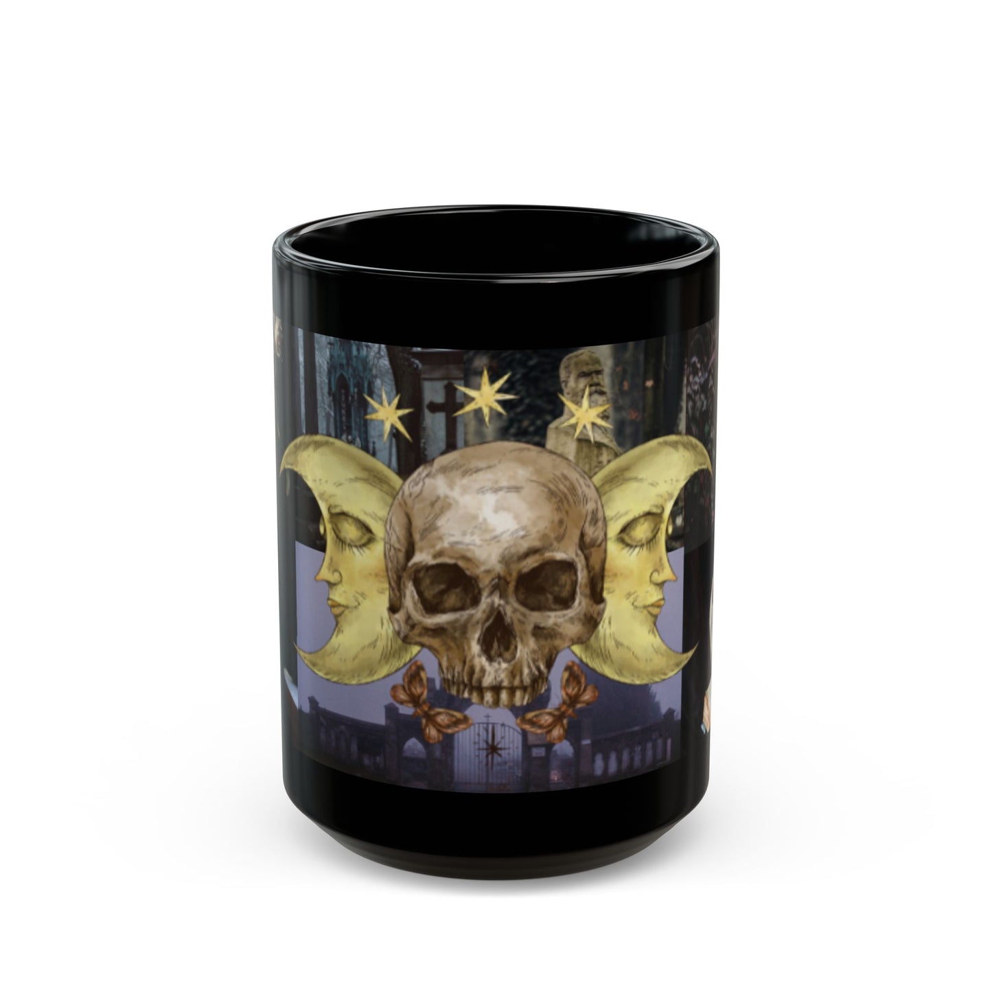 Cocoa Loco Mystical Skull Mug, Dark Aesthetic Coffee Cup