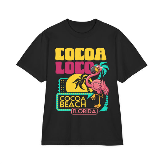 Cocoa Loco Flamingo T-Shirt – Strut Like You Own the Beach (and Probably Broke a Few Hearts There Too)