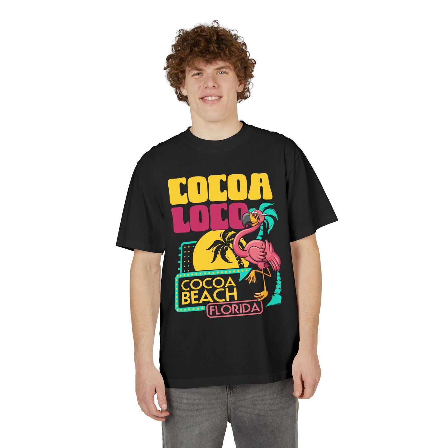 Cocoa Loco Flamingo T-Shirt – Strut Like You Own the Beach (and Probably Broke a Few Hearts There Too)